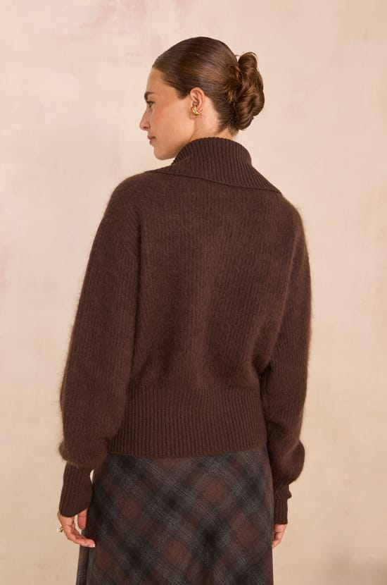 Pull zipp&eacute; en laine AYDEN;${refinementColor}