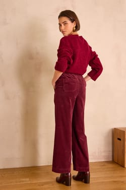 Pantalon large MARTIN en velours c&ocirc;tel&eacute;;${refinementColor}