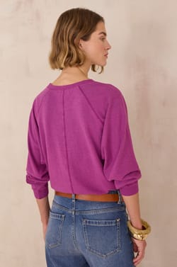 Hemp and cotton T-shirt LOUISON;${refinementColor}