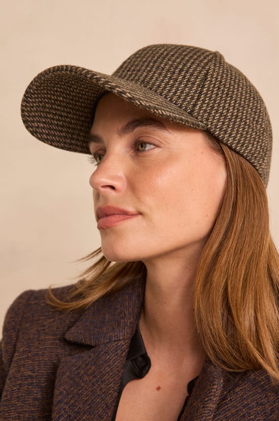 Casquette &agrave; carreaux GABBY;${refinementColor}