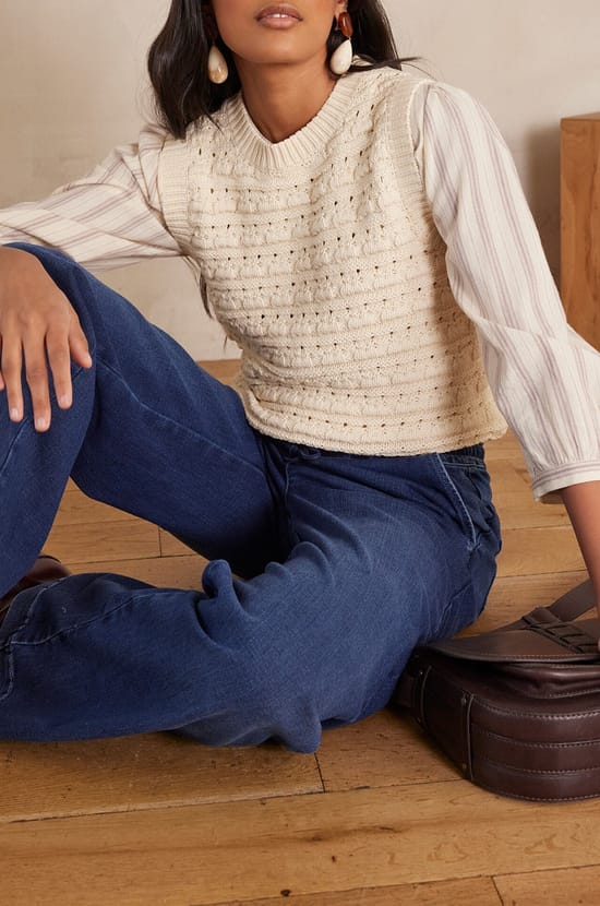 BIANCA cotton jumper;${refinementColor}