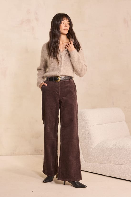 FERGUSON cotton blend pants;${refinementColor}