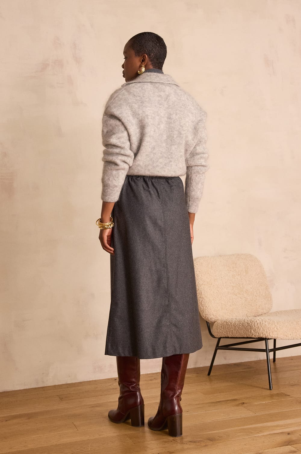 CHARLIE wool skirt;${refinementColor}