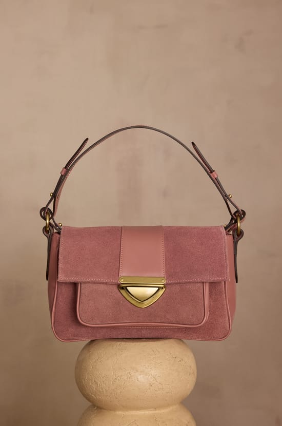 Sac en cuir velours GASTON;${refinementColor}