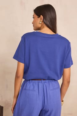 Short sleeve T-shirt made of 100% cotton LENI;${refinementColor}