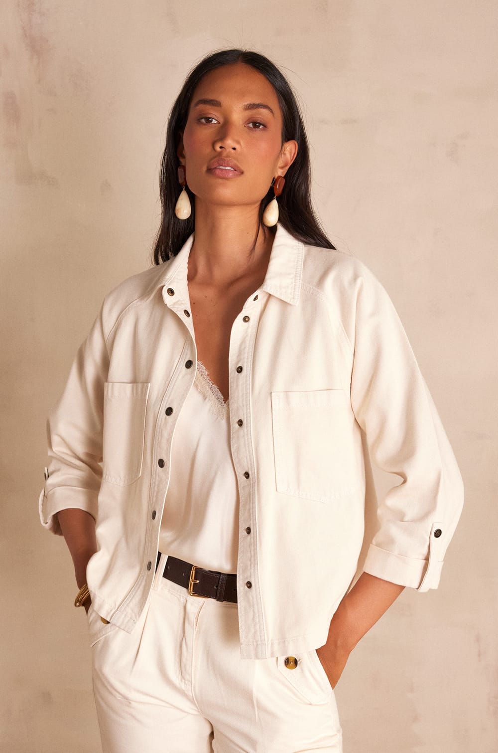 PERRY cotton shirt;${refinementColor}