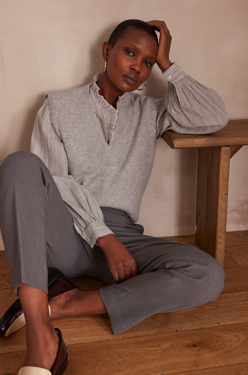 Pantalon de tailleur BEN;${refinementColor}