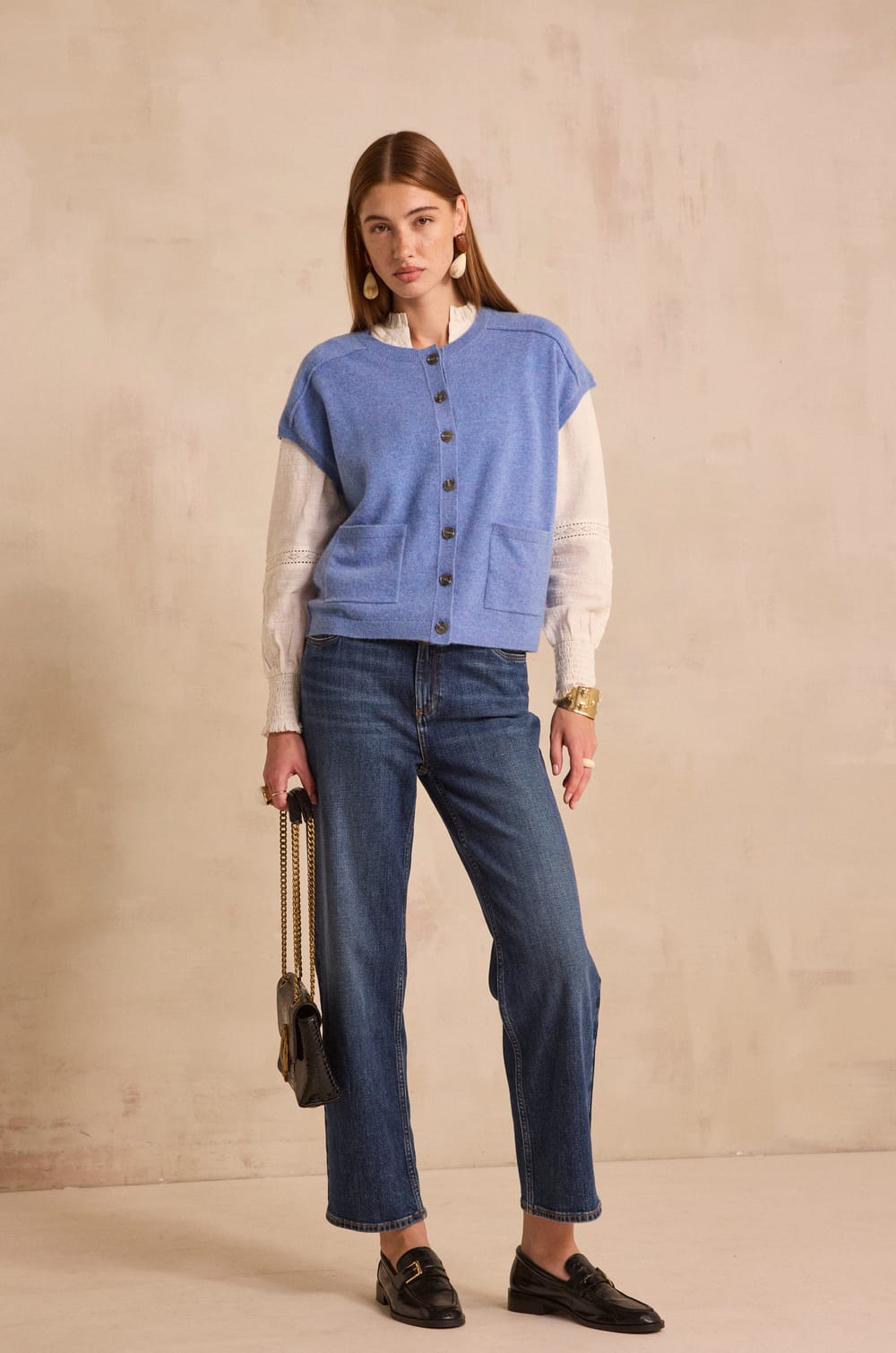 Blouse brod&eacute;e en coton MAGNOLIA ;${refinementColor}