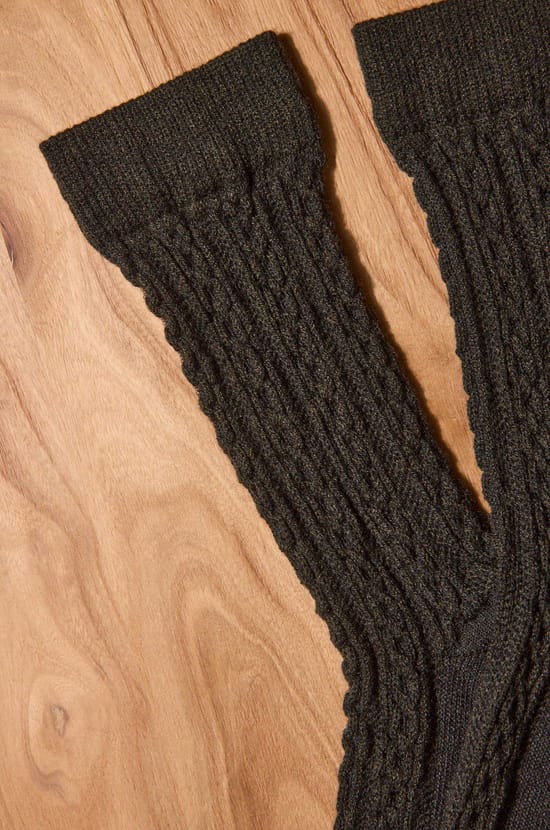 FANNY mixed wool mesh socks;${refinementColor}