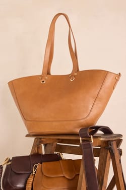 MARCEL leather tote bag;${refinementColor}