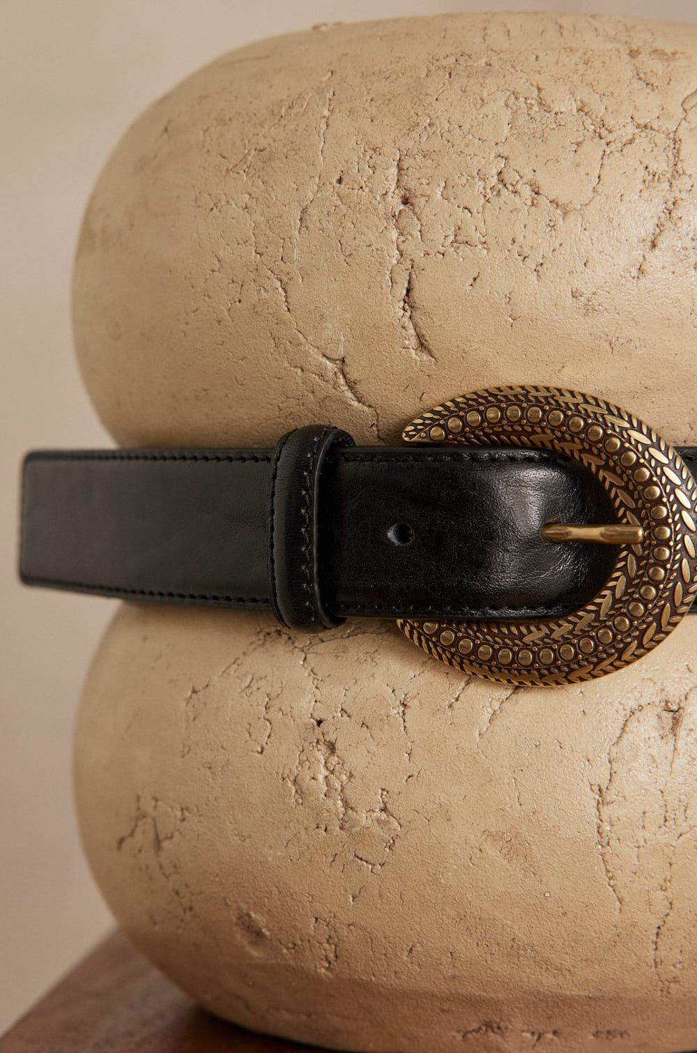 NINA leather belt;${refinementColor}