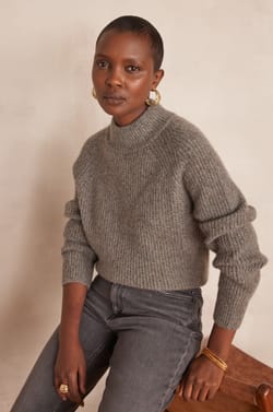 BRUCE ribbed jumper 100% cashmere - 6 ply;${refinementColor}