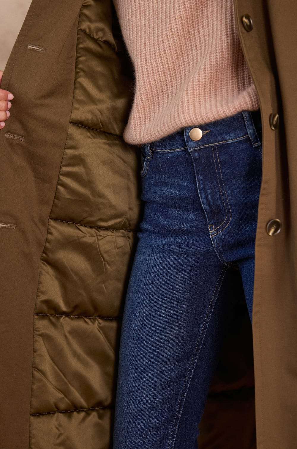 Trench  en coton DRISS;${refinementColor}