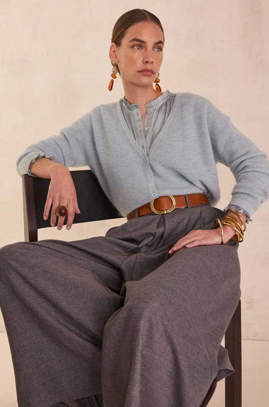 TATIANA wide-leg trousers;${refinementColor}