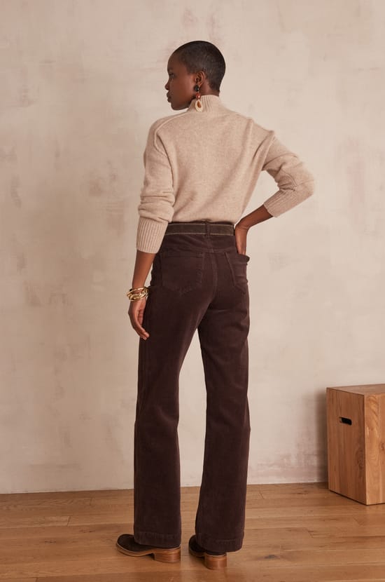 LISA velvet trousers;${refinementColor}