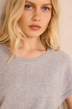Short-sleeved cashmere sweater BILL;${refinementColor}