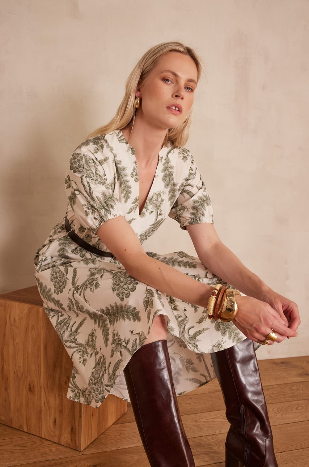 Robe CORDELIA en coton;${refinementColor}