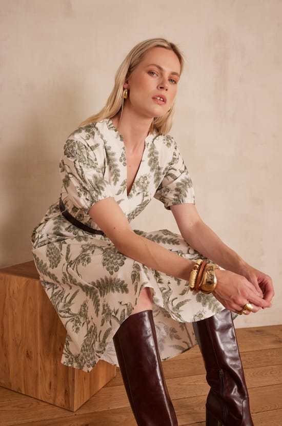 CORDELIA cotton dress;${refinementColor}