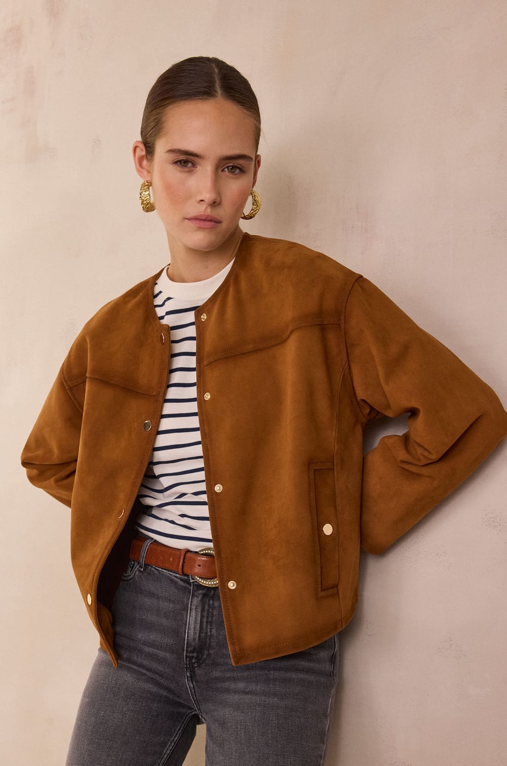 Su&egrave;de leren jasje VIP;${refinementColor}