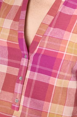 Blouse PRUDENCE &agrave; carreaux;${refinementColor}