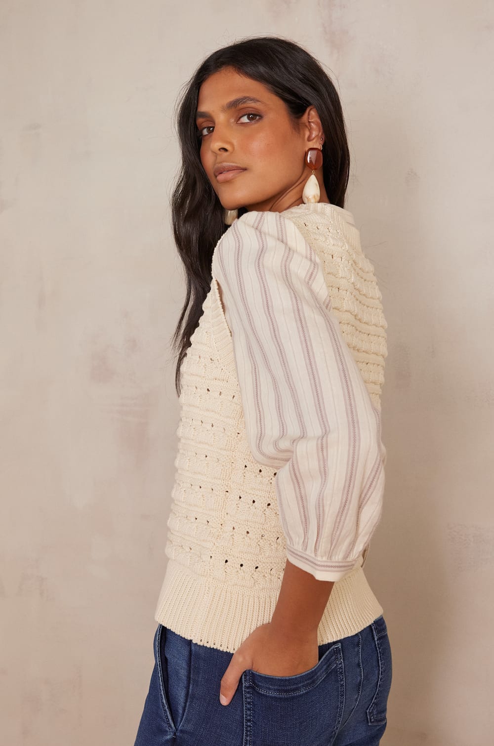 Pull BIANCA en coton;${refinementColor}