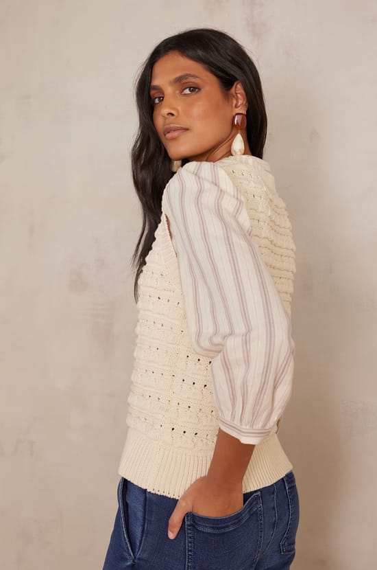 BIANCA cotton jumper;${refinementColor}
