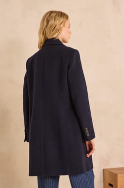 ANABELLE long wool tailored coat;${refinementColor}