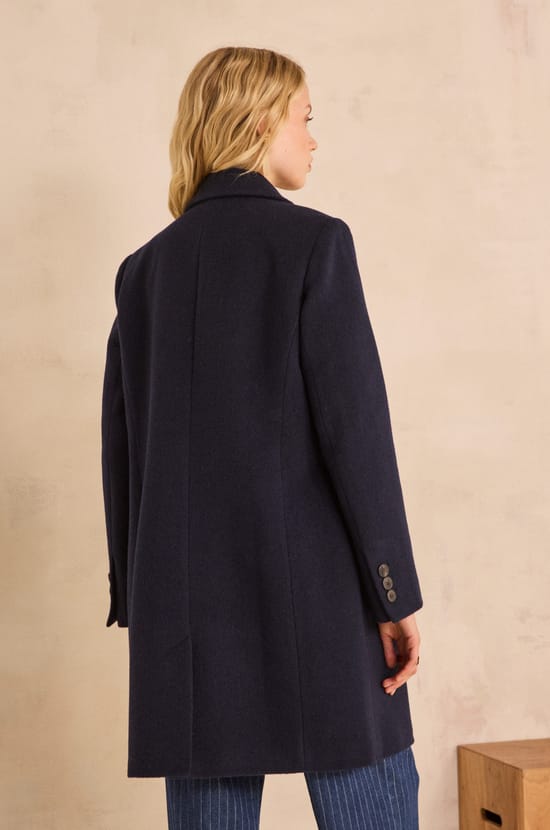 ANABELLE long wool tailored coat;${refinementColor}