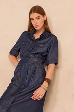 Straight Denim Dress PRALINE;${refinementColor}