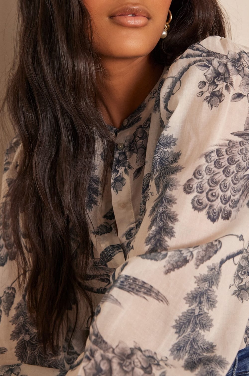 Blouse SAPHIR en coton;${refinementColor}