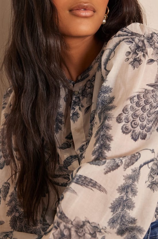 Blouse SAPHIR en coton;${refinementColor}
