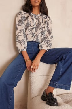 Blouse SAPHIR en coton;${refinementColor}