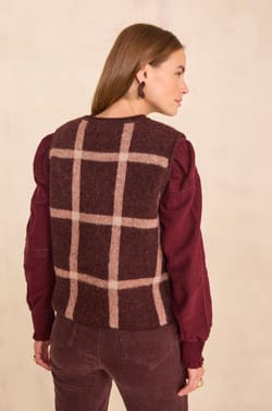 Sleeveless pullover in alpaca and blended wool ADRIEN;${refinementColor}
