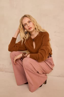 ALIX long sleeve wool sweater;${refinementColor}
