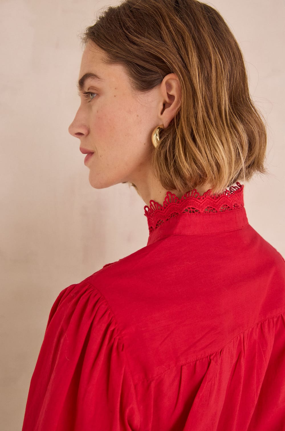 100% cotton embroidered blouse DALILA;${refinementColor}