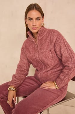 ANGIE long sleeve vest;${refinementColor}