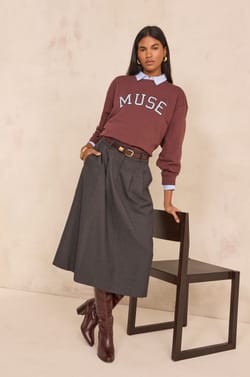 Jupe mi-longue OPHELIE;${refinementColor}