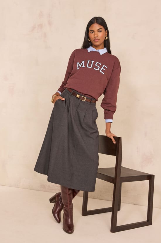 OPHELIE midi skirt;${refinementColor}