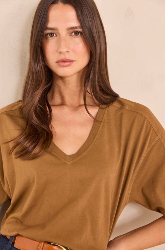 3/4 sleeve cotton TED t-shirt;${refinementColor}