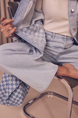 Jean ultra oversize en coton Audrey Lombard x Maison 123 TOM;${refinementColor}