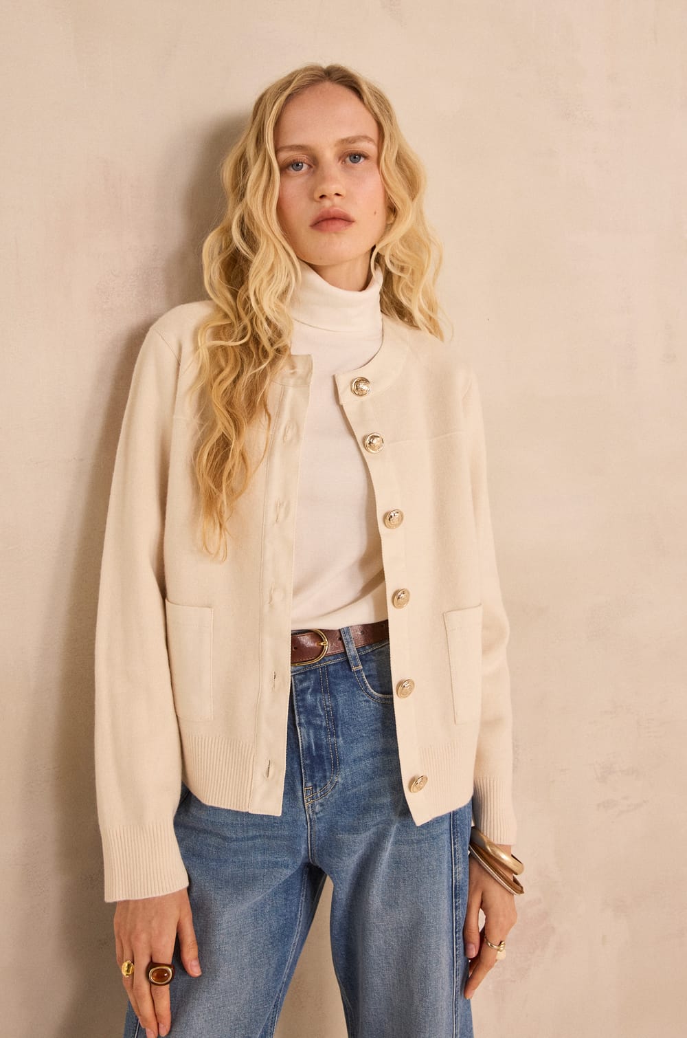 Ferguie modal cotton turtleneck T-shirt;${refinementColor}