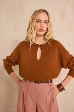 ALIX long sleeve wool sweater;${refinementColor}
