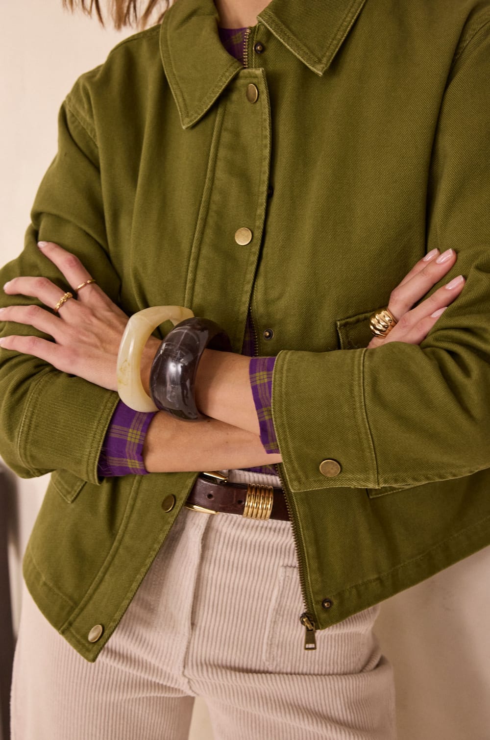 COCO cotton jacket;${refinementColor}