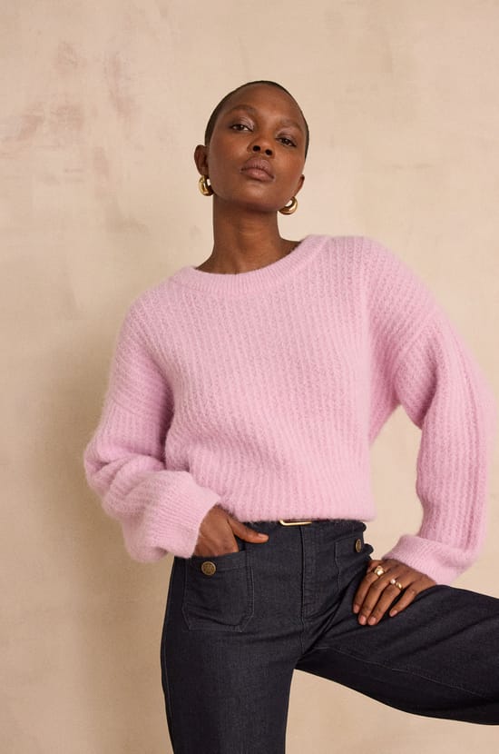 Pull en alpaga et laine BLOOM;${refinementColor}