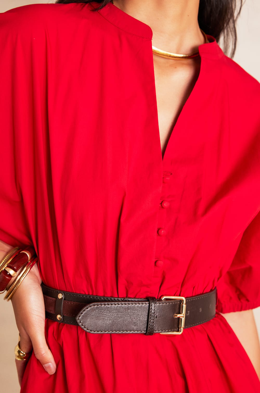 CORDELIA cotton dress;${refinementColor}