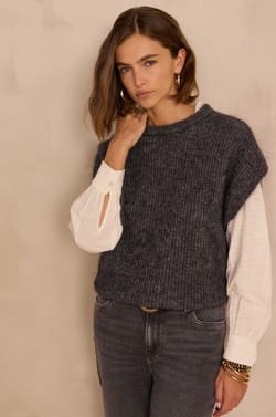 Pull chauve-souris BOHEME en mohair;${refinementColor}