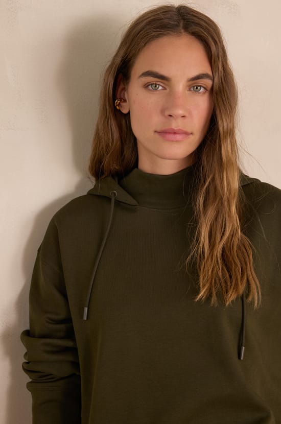 FREJA cotton hoodie;${refinementColor}