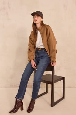CARMEN long sleeve cotton blend parka;${refinementColor}