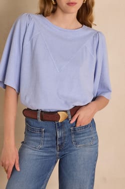 T-shirt ANGELE en chanvre et coton;${refinementColor}