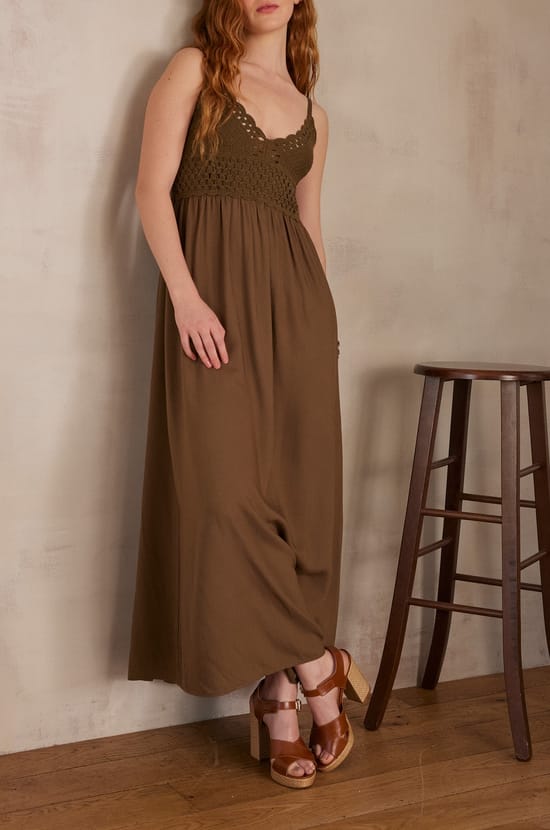 MAELINE crochet dress;${refinementColor}